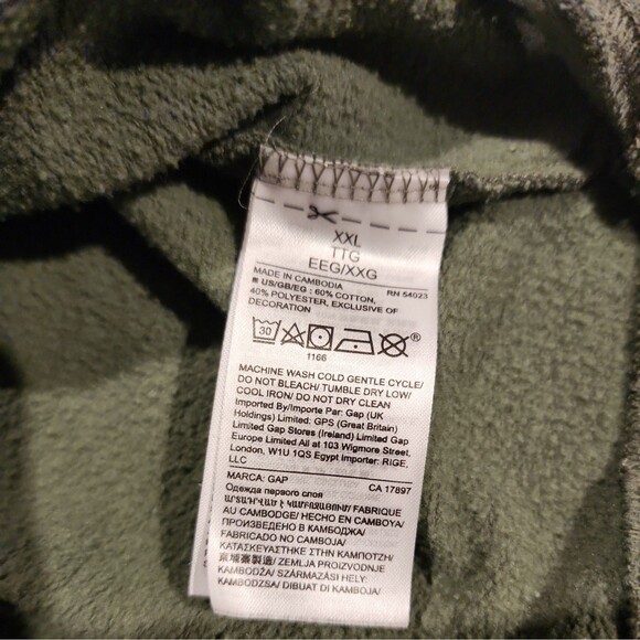 Gap hoodie Olive Girl's sz XXL Pink Logo  Soft Comfy Everyday normcore School - Picture 10 of 10